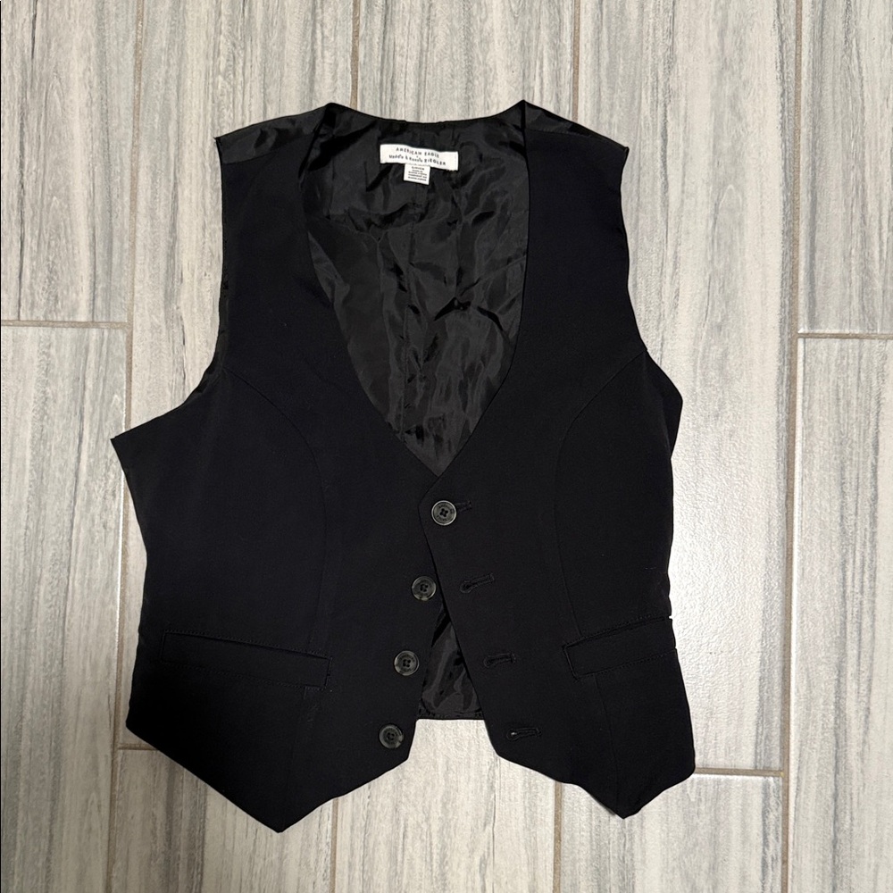 Black Button-Up Vest